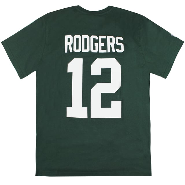 Fanatics NFL Green Bay Packers Aaron Rodgers 12 Tee Short Sleeve Mens T-Shirt