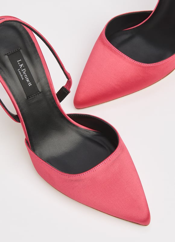 Lk bennett cheap pink court shoes