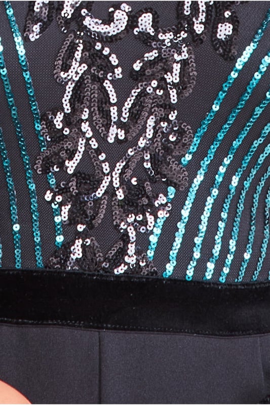 Sequin Mesh Jumpsuit