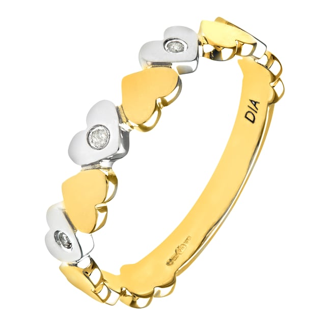 9K (375) White Gold: 2gr; # Diamond: 0.03ct