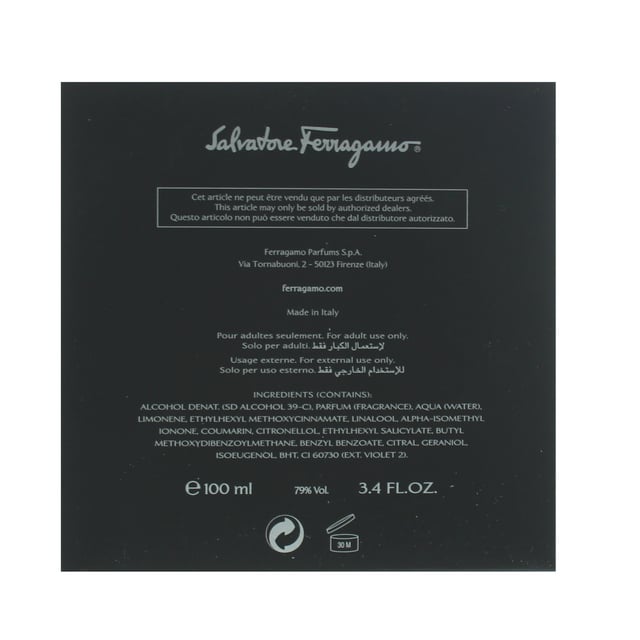 F by Ferragamo Black is a fragrance for men created by Olivier Polge and launched in 2009 by Salvatore Ferragamo. The fragrance contains top notes of Lavender and Apple, heart notes of Black Pepper and Coriander, and base notes of Tonka Bean and Labdanum. The opening of the fragrance is a spicy fruity combination, thanks to the Apple and Pepper, which works wonderfully to start with. The Lavender gives the fragrance a clean, powdery heart, before the Tonka Bean gives a sweet finish. The fragrance is a really good all rounder, which performs well and is suitable from Fall to Spring making it a wonderfully versatile one.