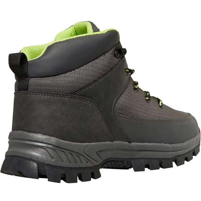 Product Detail:
Henleys mid profile lace up boots.
Branding to the tongue and side.
Synthetic and textile upper.
Textile lining.
Lace fastening.
Padded ankle and tongue.
Heel pull.
Grippy rubber sole.