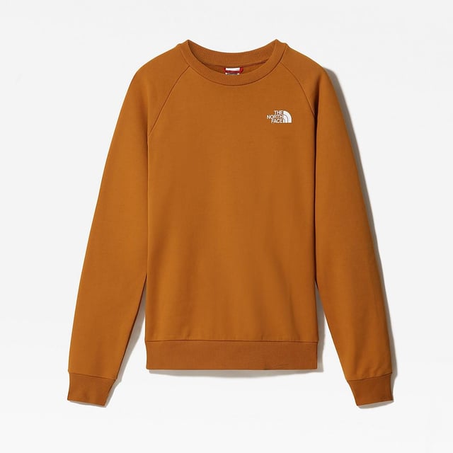 The North Face Raglan Back Box Mens Crewneck Sweatshirt Tan