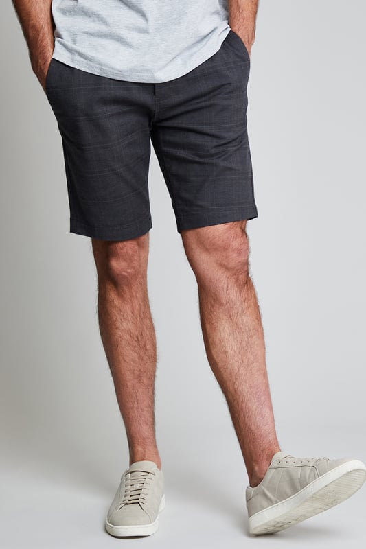 Checked chino shorts discount
