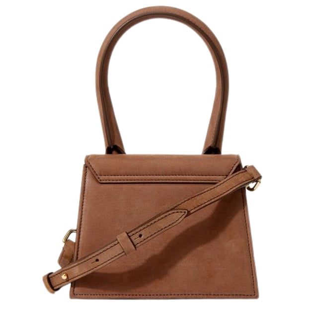 This Bag from Jacquemus is the perfect accessory for those who want to add a classic touch to their everyday look, Jacquemus Brown Bag, Clasp Closure, Made In Italy, 100% Leather, Plain Brown Bag, The Chiquito Moyen Bag, Small Bag