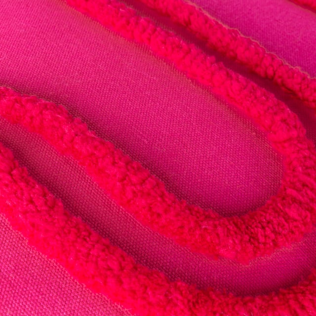 If you like something a bit more abstract, then this feel-good cushion is for you! Featuring soft and fluffy tufts of cotton that wind their way across the face of the cushion, set against a contrasting cotton background, this statement piece adds spades of vibrant colour to your living space. Be loud and proud with the Archie Cushion!