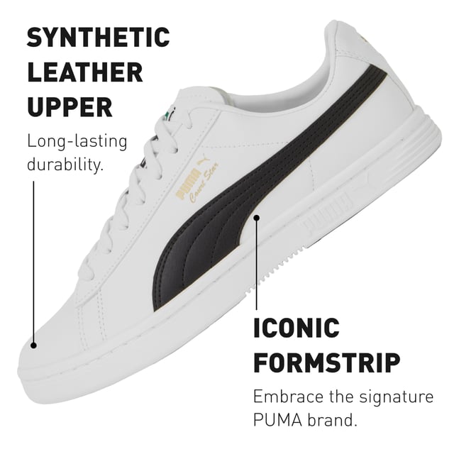 PRODUCT STORY Look as cool as your favourite court stars in these classic casual sneakers. DETAILS: Full suede upper. Rubber cupsole. PUMA branding details on quarter, tongue, and heel. Signature PUMA design elements.