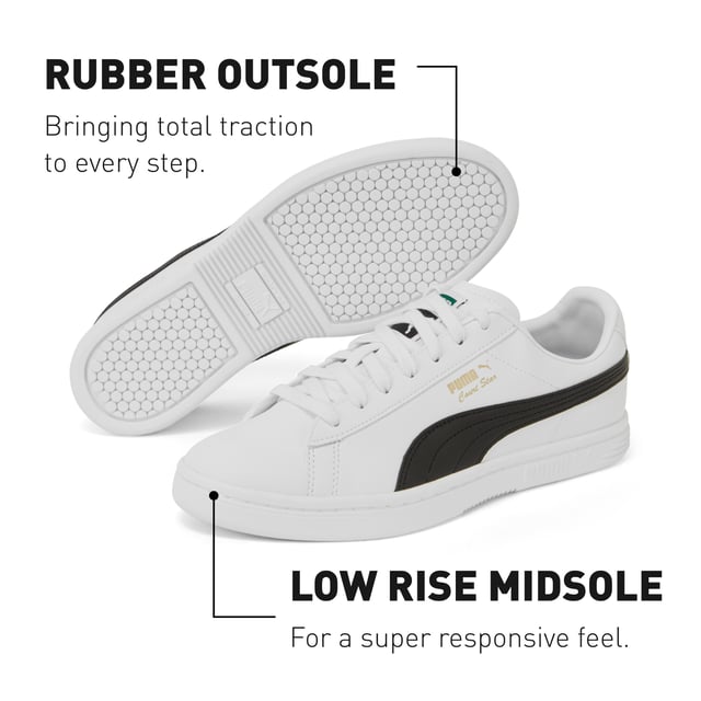PRODUCT STORY Look as cool as your favourite court stars in these classic casual sneakers. DETAILS: Full suede upper. Rubber cupsole. PUMA branding details on quarter, tongue, and heel. Signature PUMA design elements.