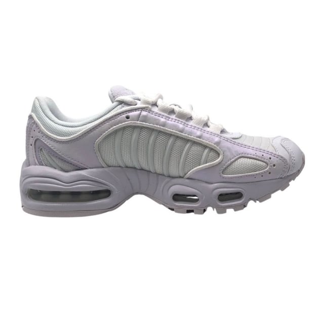 Nike Air Max Tailwind IV Womens White Barley Grape Sneakers. Textile and Other Materials Upper, Rubber Sole. Style: CU3453 100. Air Cushioned. Lace Fasten Trainers. Branding On Side Of Shoe And Tongue
