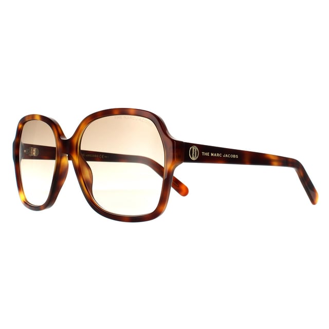 Marc Jacobs Square Womens Havana Brown Gradient 90041091 Marc Jacobs are a classy square style crafted from lightweight acetate. The Marc Jacobs emblem is engraved on the slender temples for brand authenticity.