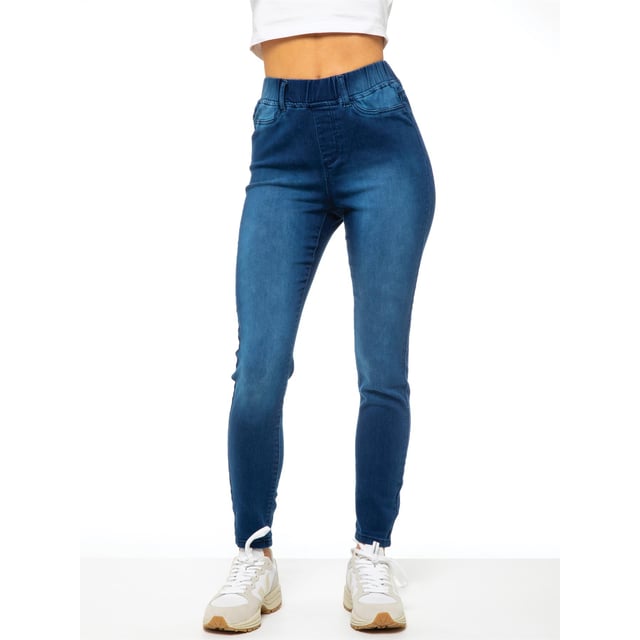 Enzo Womens Skinny Jeggings. Made from premium stretch material fabric for a comfort fit and unrestricted movement. Featuring 2 Back Pockets Belt Loops And Elasticated Waist For Comfort. Ideal for Casual Or Workwear