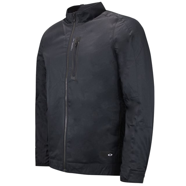 Oakley City Performance Long Sleeve Zip Up Black Mens Bomber