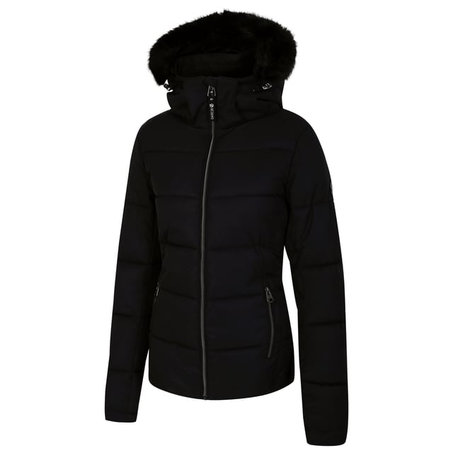 100% Recycled Polyester. Design: Badge, Quilted. Fabric Technology: Ared 10000, Breathable, Thermal, Water Repellent, Waterproof. Branded Zip Pull, Detachable Snowskirt, High Warmth. Neckline: Hooded, Standing Collar. Cuff: Inner Knitted Cuff. Sleeve-Type: Long-Sleeved. Hood Features: Detachable Faux Fur Trim, Detachable Hood. Pockets: Ski Pass Pocket, 2 Side Pockets, Zip. Fastening: Zip. Sustainability: Made from Recycled Materials. 6 UK: 30 in. 8 UK: 32 in. 10 UK: 34 in. 12 UK: 36 in. 14 UK: 38 in. 20 UK: 45 in. 18 UK: 43 in. 16 UK: 40 in.