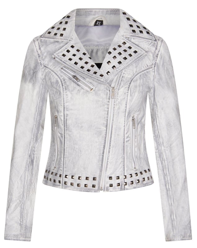 Gothic leather jacket sales womens
