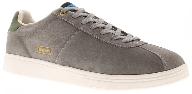Bench Mens Trainers Fletcher Leather Grey. Suede Upper. Pu Lining. Rubber Sole. Footwear Sneakers.