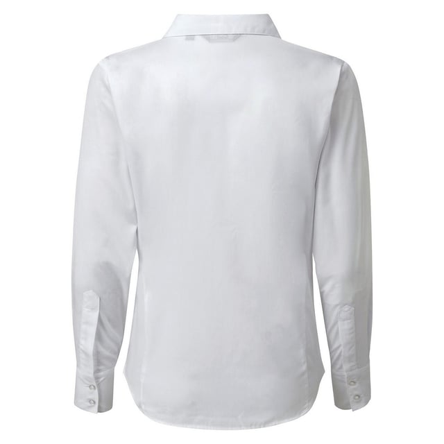 65% Polyester, 35% Katoen. Stof: Popeline, Weven. Ontwerp: Eenvoudig. Hem: Gebogen. Manchet: Dubbele knoop. Mouwtype: Met lange mouwen. Halslijn: Zacht aanvoelend, omgekeerde kraag. 6-knoops vouwsluiting, coupenaden achter, coupenaden buste, dubbelgevouwen naden, easy-care. Passend: Gemonteerd. 115gsm. Duurzaamheid: Amfori, BSCI, Oeko-Tex Standard 100 Gecertificeerd, REACH, Sedex, WRAP Gecertificeerd.