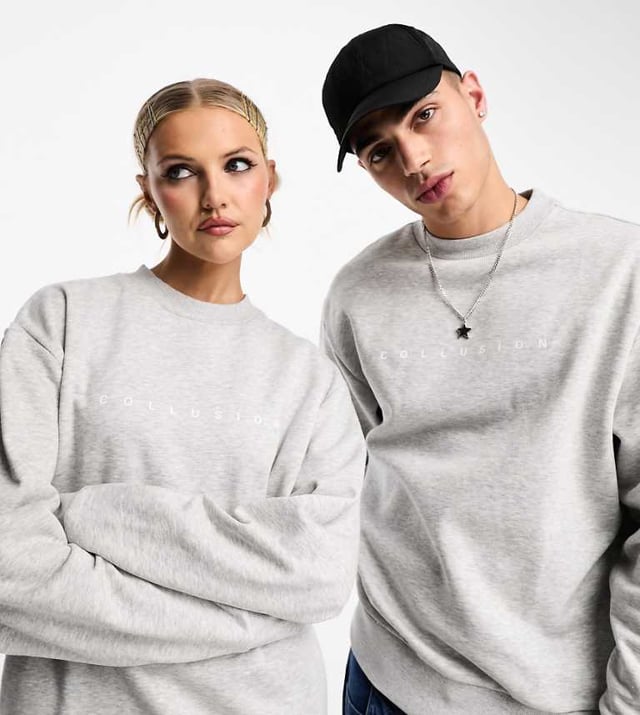 Collusion unisex sweatshirt on sale