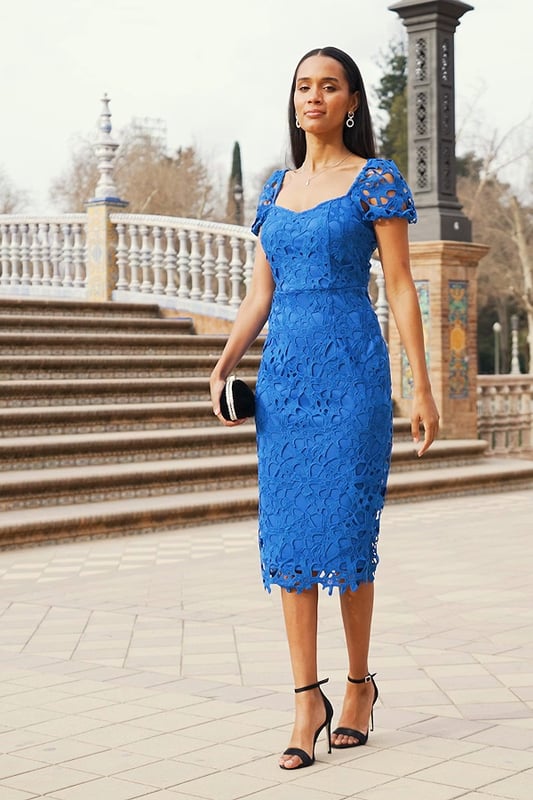 pink lace prom dress with sleeves Pink One Shoulder Mermaid Prom Dress with Long Sleeve & Slit main image 0