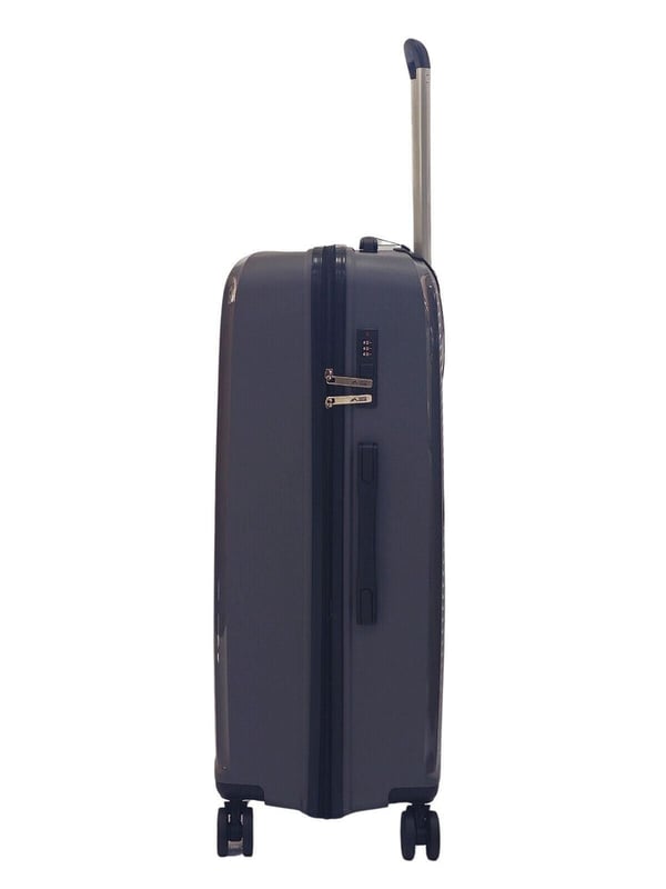 Mejora tu estilo de viaje con nuestra maleta rígida. Combinando robustez y practicidad, este equipaje cuenta con 8 ruedas de suave rodadura y un asa telescópica con botón pulsador, lo que garantiza un deslizamiento sin esfuerzo en tus viajes. Características de diseño: • Exterior llamativo para una declaración de moda. • 8 ruedas de suave rodadura y asa telescópica para una navegación perfecta. • Ruedas giratorias de 360 ​​grados sin esfuerzo para una maniobrabilidad rápida. • Cerradura de combinación integrada para mayor seguridad y tranquilidad. • Lujoso forro completo suave al tacto y bolsillo interior con cremallera para un embalaje organizado. • Fabricado con material de carcasa rígida de polipropileno ultrarresistente para mayor durabilidad. Experimente la máxima comodidad con correas de embalaje elásticas, que mantienen su ropa segura durante el tránsito. Ya sea en aeropuertos o estaciones de tren, esta maleta combina elegancia con funcionalidad para una experiencia de viaje refinada. TAMAÑOS: CABINA 20": 55 x 35 x 22 cm, 2,5 kg. 42 litros MEDIANO 24”: 65 x 44 x 25 cm, 3,3 kg. 72 litros GRANDE 28”: 76 x 50 x 29 cm, 4,2 kg. 110 litros - NOTA: Seleccione el tamaño preferido. Los tamaños se venden individualmente, no en juegos.