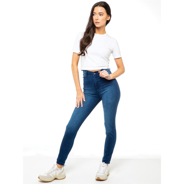 Enzo Womens Skinny Stretch Jeans
