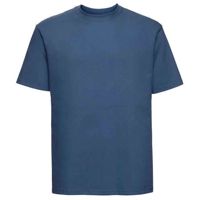 100% Ringspun Cotton. Design: Plain, Tubular. Neckline: Knitted, Ribbed Collar. Sleeve-Type: Short-Sleeved. Hem: Twin Needle Stitch. 180gsm.