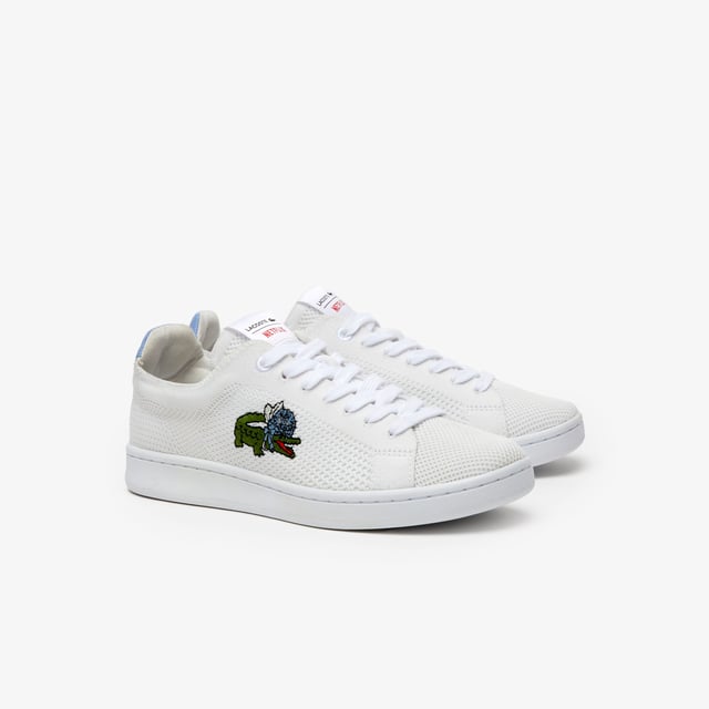 A casual style inspired by Lacoste’s tennis heritage  the Carnaby sneakers are imagined in a piqué texture with breathable lining and an embroidered crocodile to the side. Classic and easy to wear  the low-top style pairs best with shorts or jeans. - Court shoes - Textile uppers - Textile lining - Printed and debossed Lacoste branding to tongue and heel - Embroidered crocodile to side - Exposed stitching to outsoles - Rubber outsoles - Ref: 745SFA00951T3