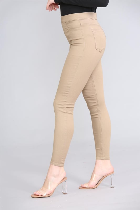 Marks and Spencer Womens High Waisted Jeggings Beige
