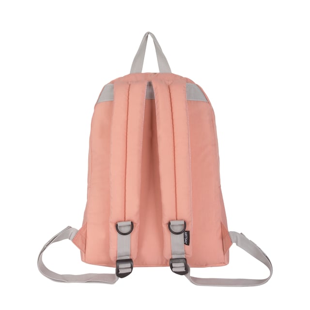 Our largest backpack made in our Contore crushed nylon fabric. This lightweight backpack has plenty of internal space as well as an external front pocket and internal laptop sleeve (fits 15 inch laptop / Apple MacBook Pro 16 inch) for you to organise all your essentials. It's stylish design is discreet and adaptable enough to style with any outfit. The perfect bag for your every day commute or casual day-trip. Features: , Water Resistant Contore nylon fabric, 15 inch padded laptop sleeve - Fits Apple MacBook Pro 16 inch, Zip top opening to main compartment, Single front zip pocket with webbing loops, Internal zip pocket for smaller valuables, 2 Internal mobile phone slip pockets - fits normal and plus size smart phones, 3 Internal pen slip pockets, Ergonomic contoured back panel, Adjustable padded backpack straps, Top grab handle, Large model Style Ref: 52006 PINK