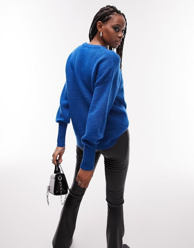 Topshop blue jumper top