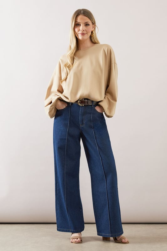Bubble Hem Jersey Top Co-ord