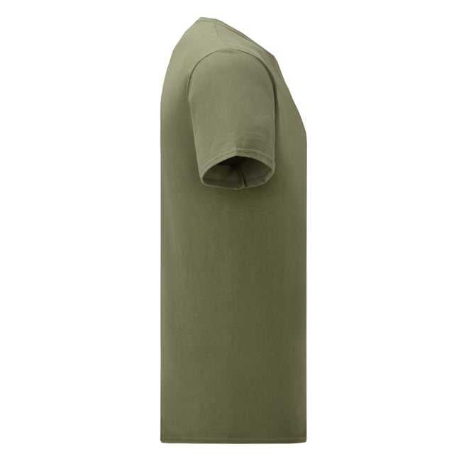 100% Ringspun Cotton. Fabric: Soft Touch. Design: Plain. Neckline: Crew Neck. Sleeve-Type: Short-Sleeved. Taped Shoulders, Twin Needle Stitch. 195gsm. Sustainability: Oeko-Tex Standard 100 Certified, WRAP Certified.