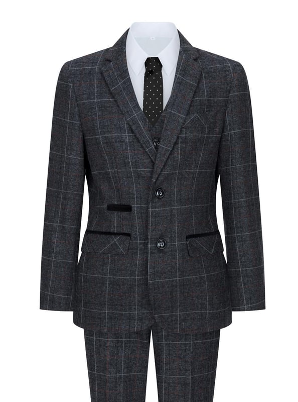 Mejore su estilo con esta prenda de alta calidad de tweed de algodón antracita, que le permitirá lucir un estilo elegante, formal, tradicional o vintage. Este toque moderno y elegante aporta un toque clásico de elegancia con un toque moderno. Esto lo hace único: Jacke: Zwei-Knopf-Design, das schön fällt. Construcción de media lona, que se adapta a la época del año en la que se lleva, mangas ajustadas y un cierre individual para una mayor elegancia. Oeste: Estilo clásico con tapas de madera. Rückenversteller für eine individuelle Passform. Anzugdetails: Ideal para cumpleaños, bodas, fiestas y eventos vintage. El diseño de tres piezas se compone de chaqueta, chaleco y manguito. Esta prenda de tweed antracitafarbena en tonos marrones es ideal para llevar todo el día y mantener el equilibrio entre la moda actual y la más moderna. Para el estilo adecuado, también es necesario un adaptador de corriente adecuado.