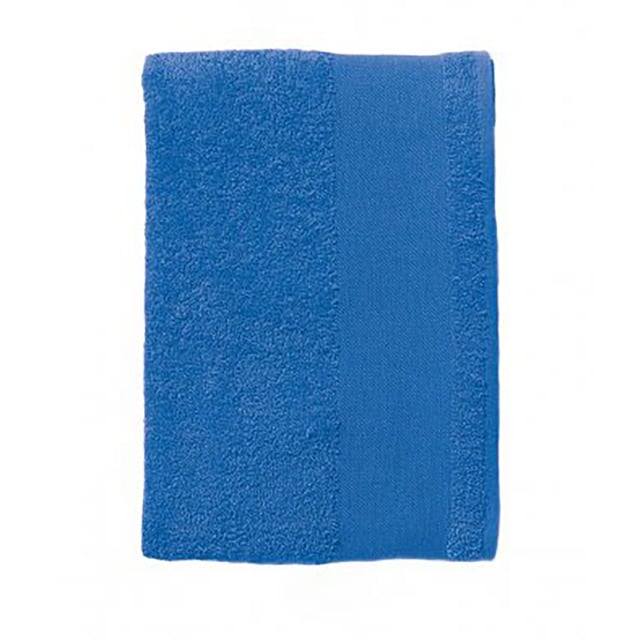 Waschbar bis 60 Grad. Stärke: 400 gsm. Material: 100% Baumwolle. Maße: 70 x 140 cm.