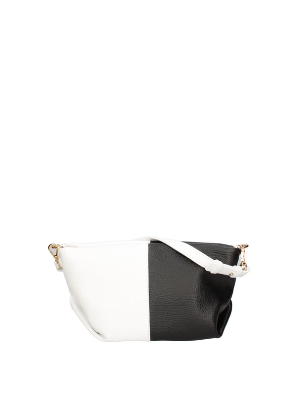 Bolso de hombro para mujeres. El cierre es con zip. Los bolsillos internos son uno con zip y uno abierto. Los bolsillos externos están ausentes. La correa del hombro es ajustable y extraíble en cuero. El mango es extraíble en cuero. Los compartimentos internos son uno. El material externo es una verdadera piel en dólares. Está alineado internamente en 70% de tela de algodón: 30% de poliéster. Medidas: 30x15x12 cm. Hecho en Italia