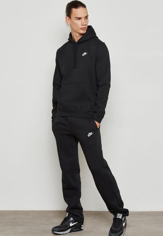 Men's nike sportswear 2025 club fleece embroidered hoodi