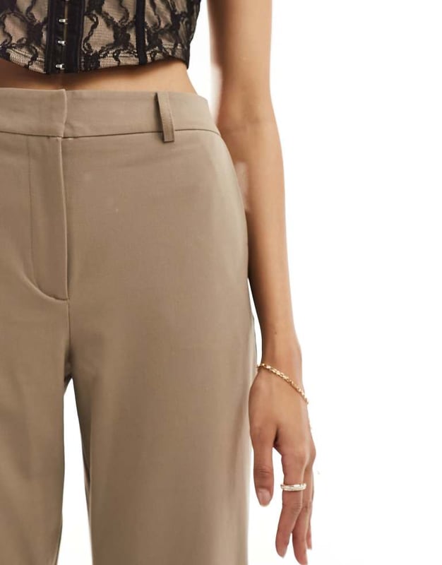 Trousers & Leggings by Vila Part of a co-ord set Blazer sold separately High rise Belt loops Stretch-back waistband Functional pockets Wide legSold By: Asos