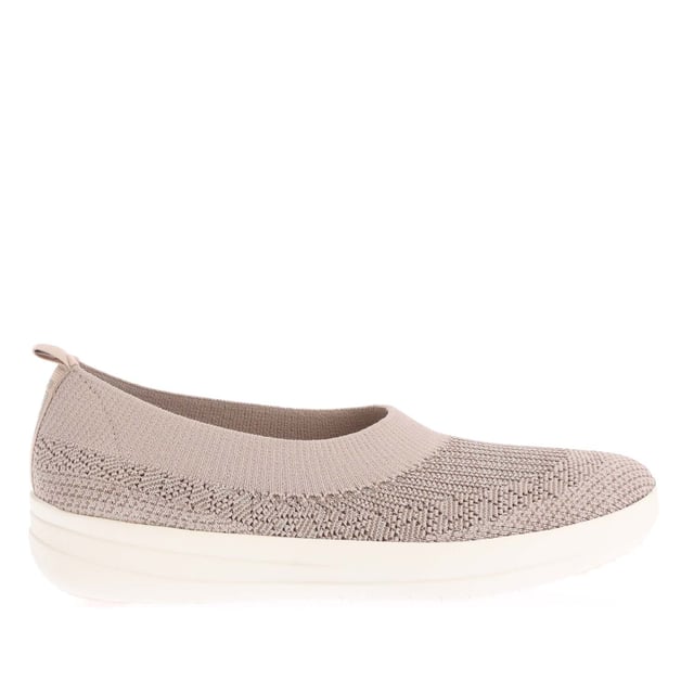 Dames Fit Flop Uberknit Slip On Ballet Pumps in nerts.- Bovenwerk van textiel.- Slip on sluiting.- Superlichte flexibele demping.- Anatomicush Technology.- Slipvaste rubberen buitenzool.- Ref.: H95745