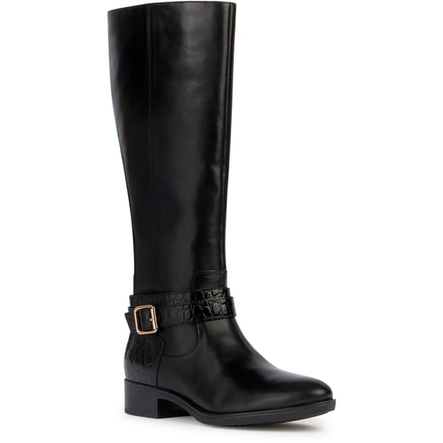 Felicity is a breathable boot for women that  puts a new spin on a classic aesthetic. With a plain-leather upper lifted with attractive detailing and a crocodile-effect printed belt, it will guarantee a mettlesome look that draws all eyes.