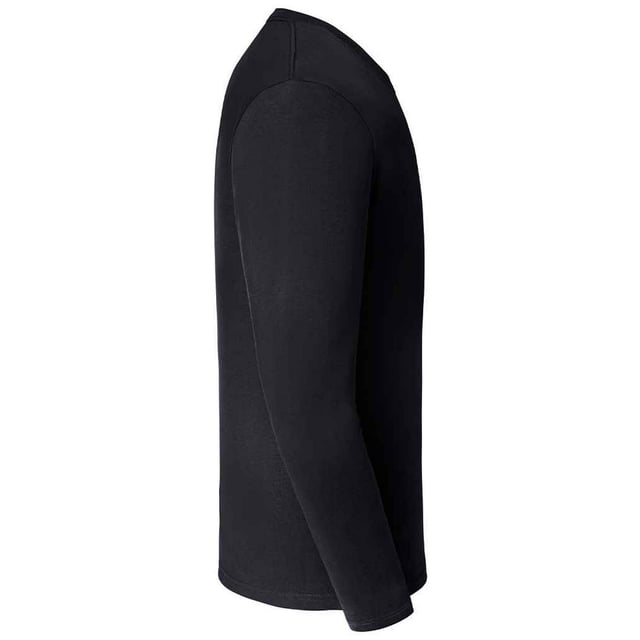 100% Ringspun Cotton. Fabric: Combed. Design: Plain. Neckline: Crew Neck, Knitted, Seamed. Sleeve-Type: Long-Sleeved. Taped Shoulders, Tubular, Twin Needle Stitching. Fit: Classic. 175gsm. Sustainability: Amfori, Better Cotton Initiative, BSCI, Fair Labor Association, Oeko-Tex Standard 100 Certified, WRAP Certified.