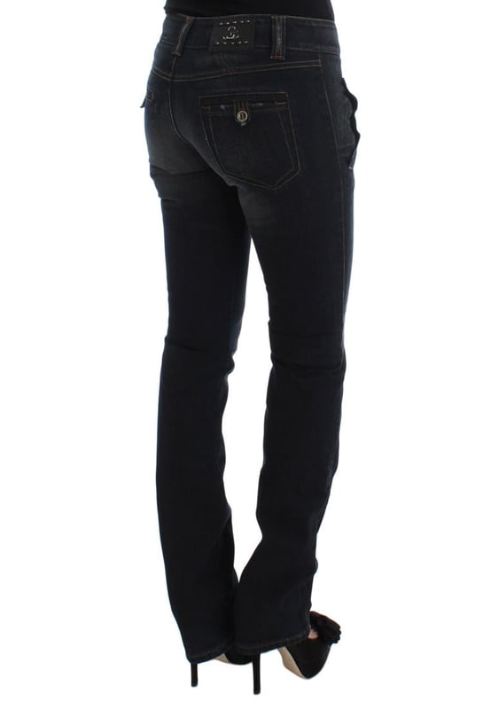 Brand: Ermanno Scervino.\\n  Condition: Brand new with tags.\\n  Color: Blue.\\n  Style: Slim fit.\\n  Made in Italy.\\n  Material: 100% Cotton.\\n  Gender: Women.