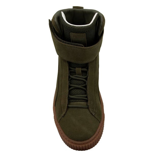 Puma platform olive hotsell