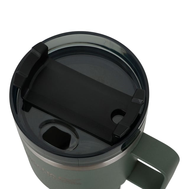 Material: Stainless Steel. Durable. Carry Handle, Double-Walled, Flip Up Straw, Hot Up To 6 Hours, Insulated, Keeps Drinks Cold For 12 Hours, Non-Slip Base, Rubber Base, Screw Top Lid, Spill-Proof Lid, Thermal. Design: Logo. Capacity: 0.6L.