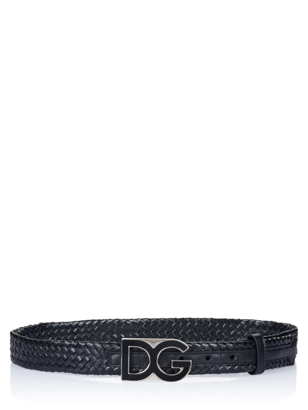 90% cuero de cabra, 10% cuero de becerro; Cinturón Dolce & Gabbana;  Modelo: BC4457 AW043 15;  Mano de obra de alta calidad;  Hebilla de cinturón de color plata;  Ancho (cm): 3;  Detalles del logotipo de Dolce & Gabbana;  Cuero suave