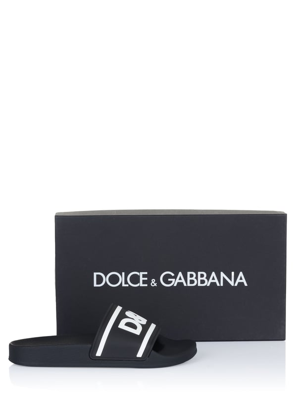 Sandalia Dolce & Gabbana Chanclas Dolce & Gabbana; Modelo: CS1732 B9L73 8B939; Mano de obra de alta calidad; Plantilla preformada; punta redonda; Detalles del logotipo de Dolce & Gabbana