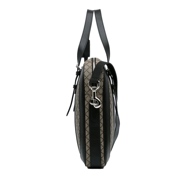 Vintage Gucci Diamante Business Bag Gray