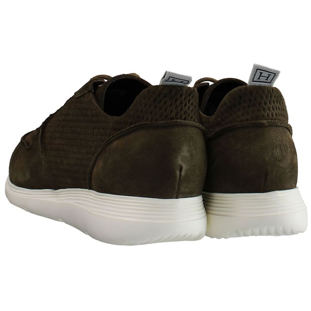 Hackett Xtra Light Lace-Up Brown Suede Leather Mens Trainers HMS20815 8HZ