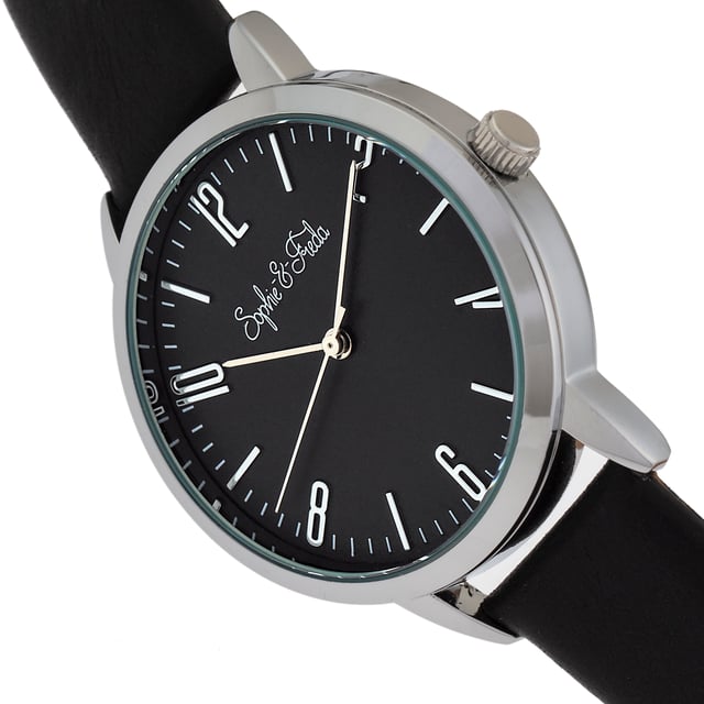 Polished Alloy CaseÂ ; Quartz MovementÂ ; Non-Glare Scratch-Resistant Mineral CrystalÂ ; Logo Engraved Stainless Steel Caseback; Genuine Leather Strap; Logo-Engraved Stainless-Steel Clasp; 36mm Case DiameterÂ ; 3ATM Water Resistance;