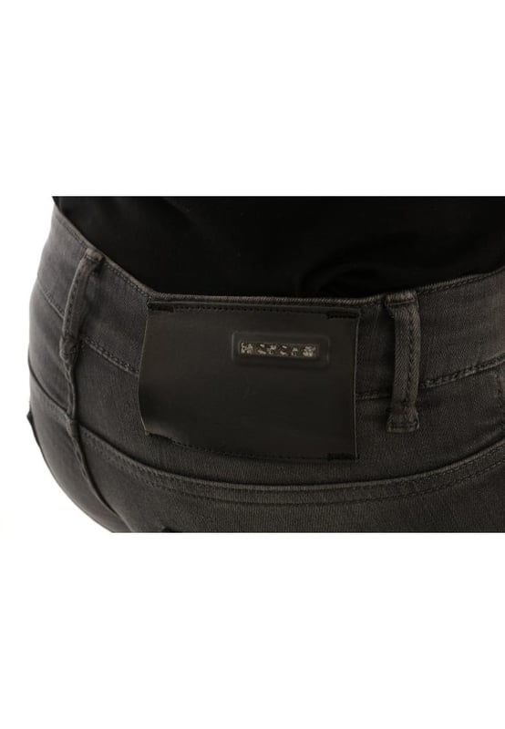 ACHT Slim Fit Jeans with Logo Details
  100% Authentic ACHT jeans
  Slim fit
  Color: Gray
  Material: 98% cotton 2% Elastane
  Two front and two back pockets
  Button fly
  Logo details