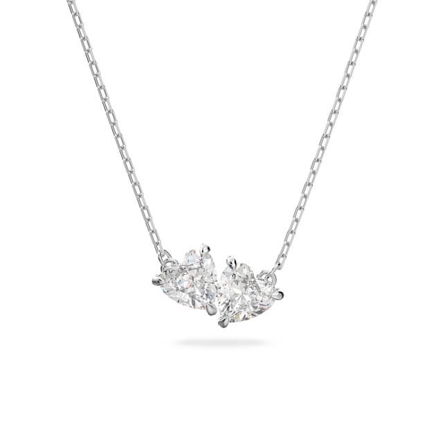 This dazzling Necklace for Women from Swarovski is the perfect gift to spoil yourself or a loved one. The Necklace is made out of Base Metal, colored Silver at Length: 38 cm weighing in at  grams. The Swarovski 'Attract Soul' Women's Base Metal Necklace - Silver 5517117 is delivered in a stunning gift box and carries a two year warranty.