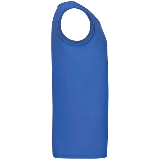 Fruit of the Loom - "Valueweight Athletic" Ärmelloses Oberteil für Herren/Damen Unisex (Königsblau) 100% Baumwolle. Gewebe: Feinstrick. Design: Unifarben. Naht um Armlöcher, Auschneidbares Etikett, Hochgeschnittene Armlöcher. Passform: Klassisch. GSM (Gramm pro Quadratmeter): 165. Nachhaltigkeit: Better Cotton Initiative, Hergestellt ohne Kinder- oder Zwangsarbeit, Oeko-Tex Standard 100 zertifiziert, WRAP Zertifikat. Gebunden, Rundhalsausschnitt, Besatz im gleichem Stoff. Ärmellos. Saum: Doppelnähte.